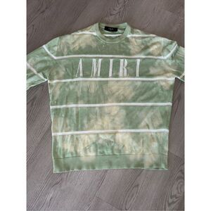 Amiri green tie dye sweater